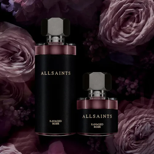Vista 6 de AllSaints Ravaged Rose Eau De Parfum – Perfume floral y afrutado con fragancia de rosa – Perfume unisex intenso con ámbar y madera – Rica fragancia