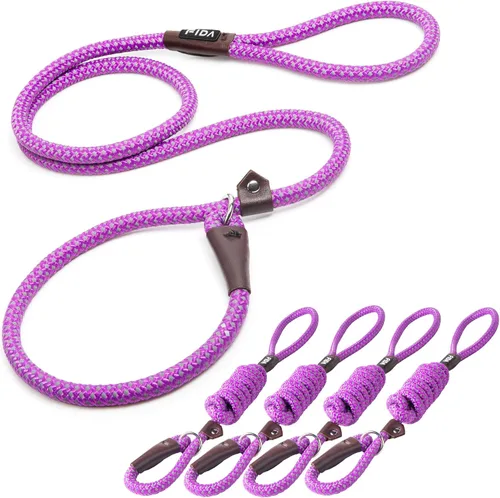 Vista 20 de Fida - Correa antideslizante duradera, correa resistente de presilla de 6 pies x 1/2 pulgada, cómoda correa de entrenamiento para perros grandes