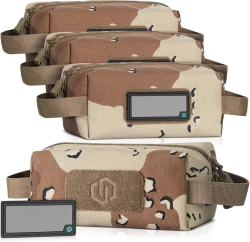 Vista 12 de Savior Equipment Paquete de 4 bolsas tácticas Loose Sacs, para munición de armas de fuego, con parches de identificación incluidos, funda blanda