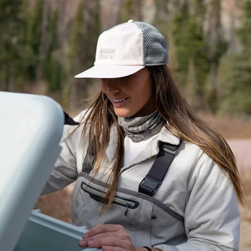 Vista 4 de BUFF CoolNet - Polaina de cuello UV, protección solar UPF 50, transpirable, versátil, máscara facial de secado rápido, diseños de caza, tamaño adulto