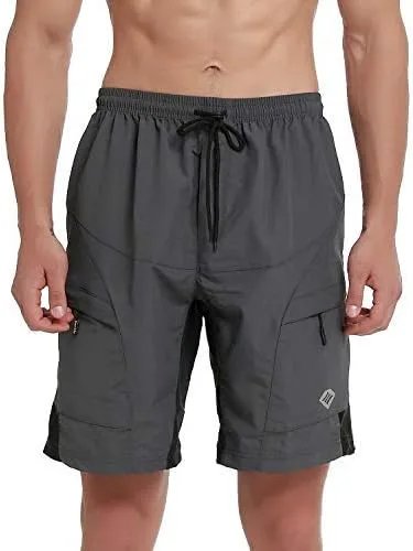 Vista 7 de Santic Coolmax - Pantalones cortos de ciclismo de montaña para hombre coolmax, ligeros