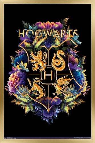 Vista 15 de Trends International The Wizarding World: Harry Potter - Póster de pared con crestas florales de la casa, 14.725 x 22.375 pulgadas, versión