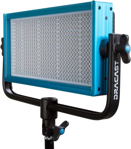 Vista 7 de Dracast Pro Series LED500 - Luz de video LED bicolor de 3200K - 5600K Regulable 0% - 100% CRI y TLCI 96+ Placa de batería de montaje en V