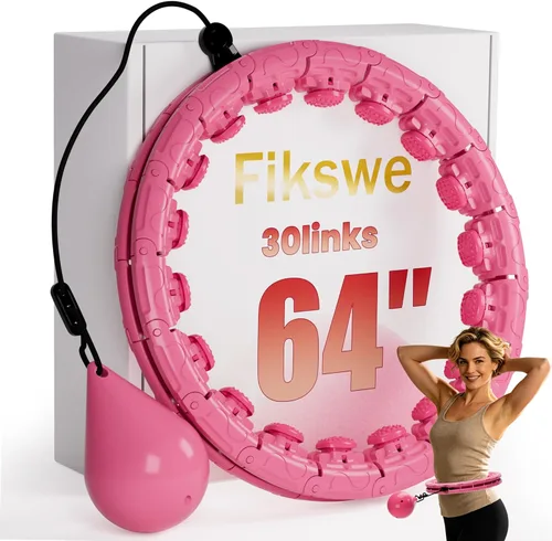 Vista 10 de Hula Infinity - Aros circulares con peso para pérdida de peso, aro Infinity Fitness de tamaño grande para mujeres, círculo de ejercicio inteligente