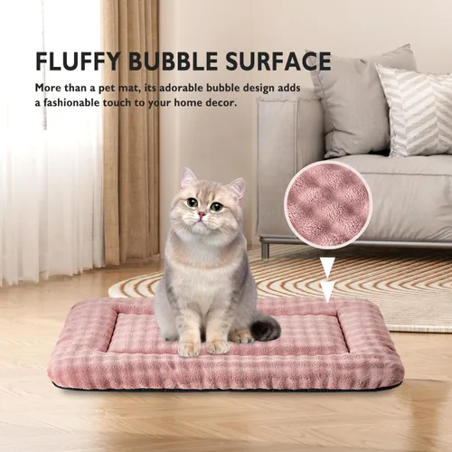 Vista 4 de Alfombrilla de cama para mascotas, almohadilla de jaula para gatos y perros pequeños, almohadilla de dormir lavable y suave para mascotas