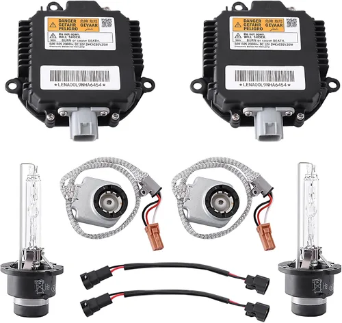 Juego de 2 Balastos HID de Xenón para Faros Unidad de Control con Encendedor y Bombilla D2S Compatible con Nissan Altima Maxima Murano 370Z 350Z G35