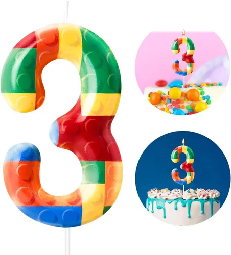 Vista 26 de Vela temática de autos de carreras para cumpleaños número 1 con cuadros, vela para decoración de fiesta de cumpleaños, topper para pastel