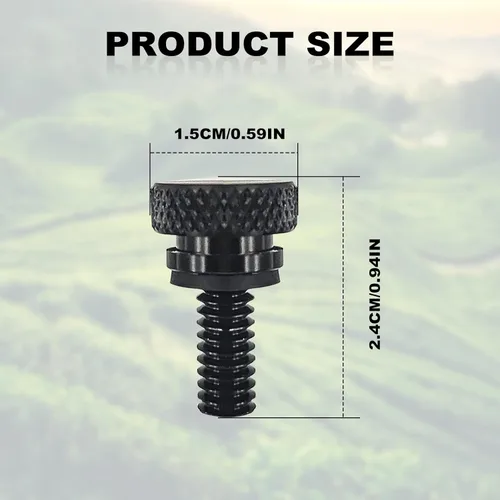 Vista 2 de Piezas de modificación de motocicleta Harley Davidson - Tornillo de asiento de acero, tornillo de aleación de aluminio (negro)