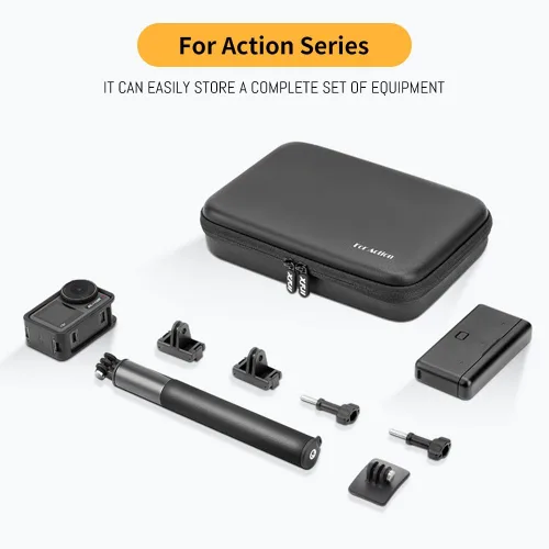 Vista 7 de Estuche de Almacenamiento y Transporte Osmo Action 5 Pro para DJI Osmo Action 5 Pro/Action 4 3, Bolsa Dura de Viaje Impermeable Compatible con DJI