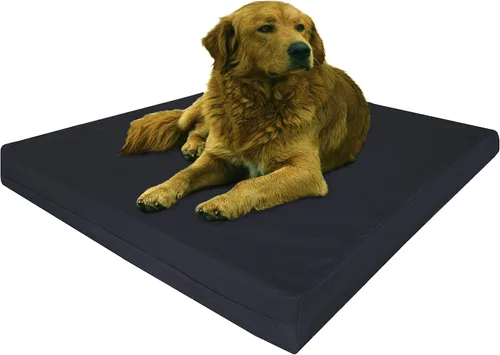 Vista 55 de Dogbed4less Cama ortopédica para perros con espuma viscoelástica para mascotas medianas y grandes, forro impermeable con cubierta externa de nailon