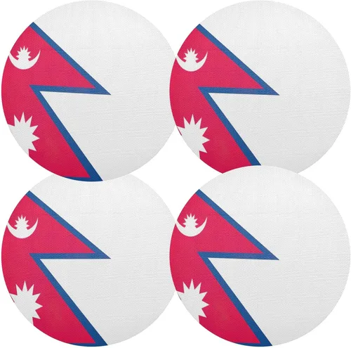 Vista 23 de Agender Pride Flag Round Placemats 15 Inch Seasonal Table Mats Decorative Table Mats for Home Kitchen Holiday Decoration