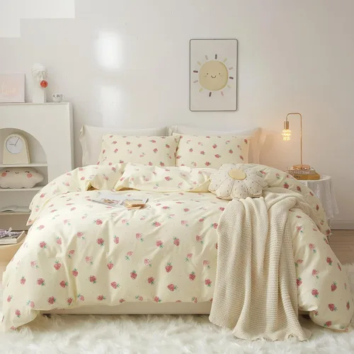 Vista 28 de VM VOUGEMARKET Juego de Funda de Consolador Romántica con Volantes Twin Estilo Princesa para Niñas Juego de Ropa de Cama de Flores Moradas