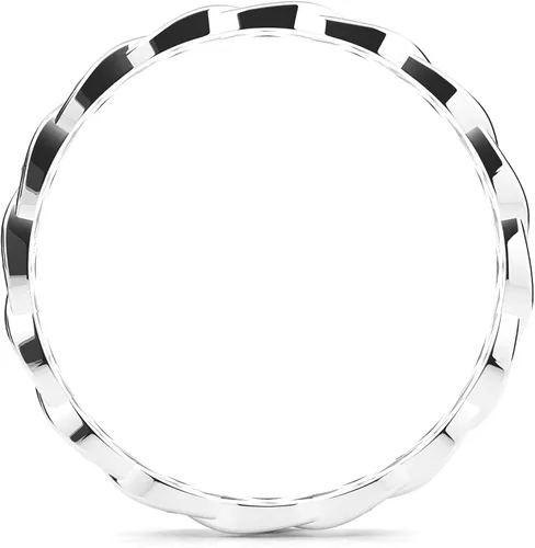 Vista 2 de Metal Factory - Anillo de plata esterlina 925 con nudo celta