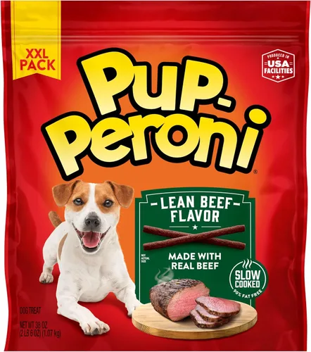 Vista 11 de Pup-Peroni Golosinas para perros, sabor original a tocino, 5.6 onzas (paquete de 8), hechas con tocino real