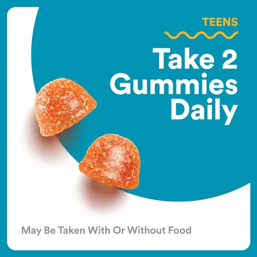 Vista 6 de Gomas de multivitaminas para adolescentes SmartyPants - Fórmula mejorada: Omega 3 (DHA/EPA), vitamina D3, C, vitamina B12, B6, A, K y zinc, ácido