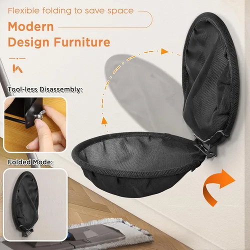 Vista 2 de JUNSPOW Hamaca para Gatos Montada en la Pared, Plegable y Estable Camas para Gatos - Estantes de Pared para Gatos Transpirables para Dormir, Jugar