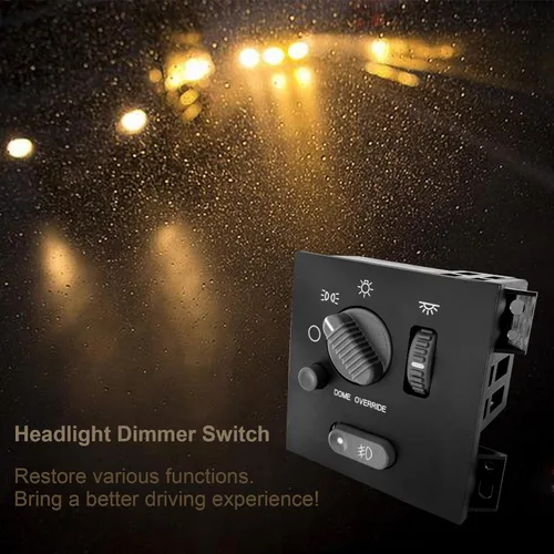 Vista 6 de Interruptor de Faros Interruptor Regulador de Faros con Luz Antiniebla Reemplazo para 1998-2003 Chevy Blazer S10 GMC Jimmy Sonoma & Bravada
