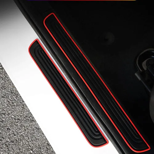 Vista 2 de Protectores de placa universal para umbral de puerta de automóvil, protector de placa protectora de umbral de puerta para automóvil, cubierta