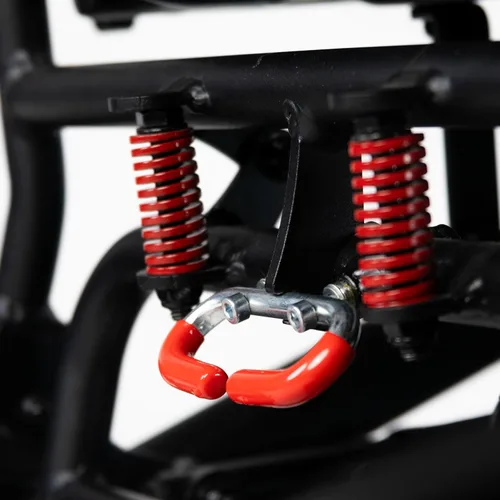 Vista 16 de Travel Buggy Dash Silla de ruedas eléctrica, plegable, ligera, capacidad de peso de 265 libras, ruedas traseras de 12 pulgadas, rango de crucero
