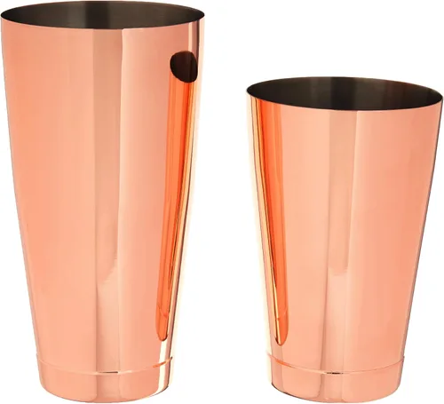 Vista 7 de Barfly - Coctelera con lata pequeña, 18 onzas (532 ml), oro antiguo