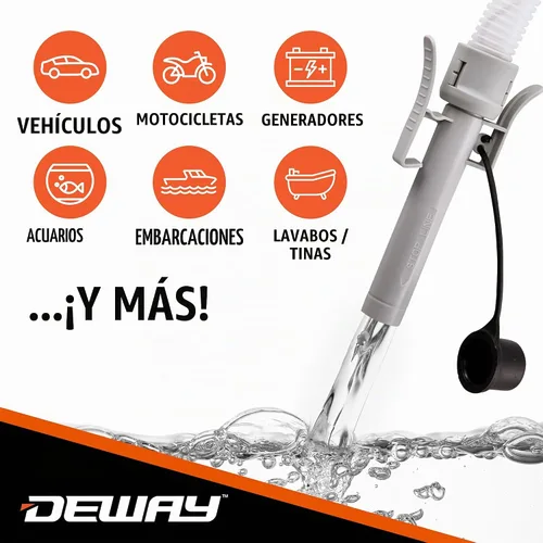 Vista 5 de DEWAY Bomba de transferencia de combustible, parada automática, bomba