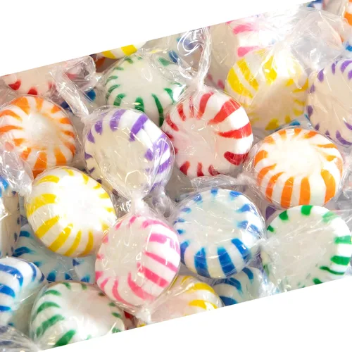 Fruit Starlights - Caramelos duros envueltos individualmente, bolsa de 1 libra | Fresa, Frambuesa Azul, Piña, Uva, Lima, Frambuesa, Naranja
