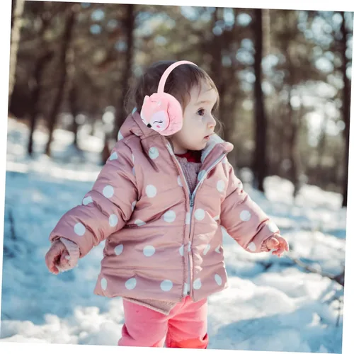 Vista 4 de Kisangel 3 orejeras para niños, orejeras de animales de peluche para niñas, orejeras para niños, orejeras para mujer, orejeras para invierno