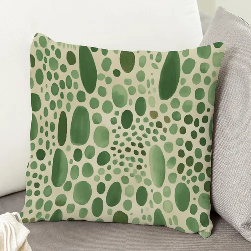 Vista 87 de Funda de cojín decorativa con estampado de guepardo verde peridoto para sofá, funda de almohada verde crema con estampado de leopardo con A-16
