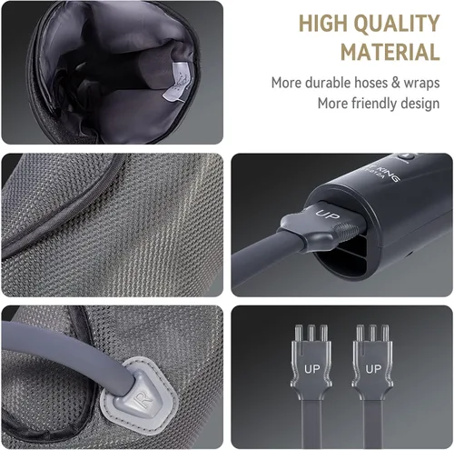 Vista 7 de FIT KING Foot and Leg Massager for Circulation and Relaxation with Hand-held Controller 3 Modes 3 Intensities Helpful for Vericose Veins, Cramps