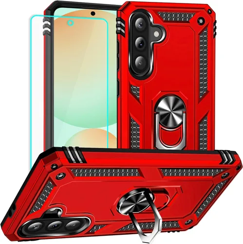 Vista 14 de Yiakeng Funda para Samsung A52, Galaxy A52 con protector de pantalla HD, fundas protectoras de grado militar con anillo para Samsung Galaxy A52 5G