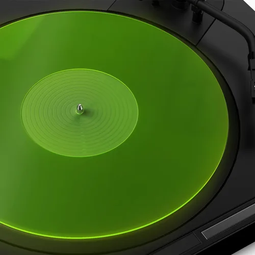 Vista 11 de Tapete para Tocadiscos de Acrílico para Tocadiscos de Vinilo Antiestático con Bajo Más Fuerte y Definido, Blanco