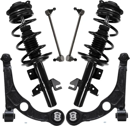 Vista 165 de Detroit Axle - Kit de extremo delantero RWD para Chrysler 300 Dodge Charge Challenger 2011-2019, 2 brazos de control inferiores traseros 2 rótulas