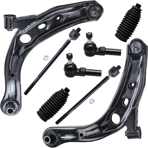 Vista 179 de Detroit Axle - Kit de brazos de control delanteros 2WD de 8 piezas para Ford F-150 Lincoln Mark LT 05-08, 4 brazos de control superior e inferior