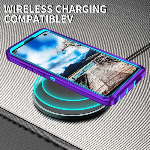 Vista 5 de para Galaxy S10 Funda, [Sin Protector de Pantalla] Resistente a Golpes y Polvo/Protección contra Caídas 3 Capas de Protección Completa Resistente