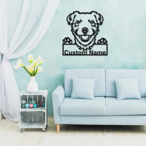 Vista 23 de zouwii Letrero de metal personalizado para perro Airedale Terrier Letrero de metal personalizado Airedale Terrier Airedale Terrier divertido