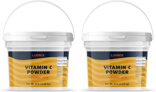 Vista 7 de Luonix Vitamina C en polvo, cubo de 1 galón, ácido ascórbico, suplemento