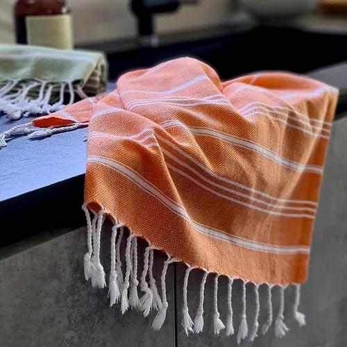 Vista 45 de Cacala Toallas de cocina 100% algodón turco, altamente absorbentes, suaves, de secado rápido, con lazo para colgar, para gimnasio, yoga, baño