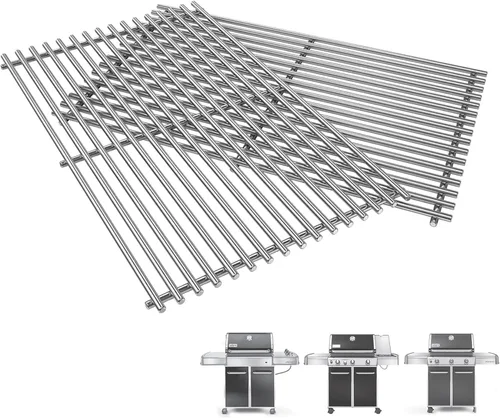 Vista 9 de Genesis II Grill Replacement Parts for Weber Genesis II E-310 E-315 GS4, 66095 Grates 66032 Flavorize Bars 66685 Heat Deflector for Weber Genesis II