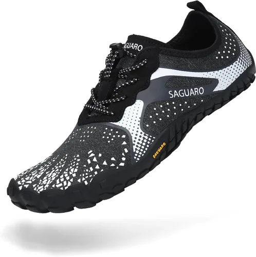 SAGUARO Zapatos Descalzos para Mujeres y Hombres Minimalistas Corredor de Sendero Puntera Ancha Caída Cero Zapato de Entrenamiento Cruzado al Aire