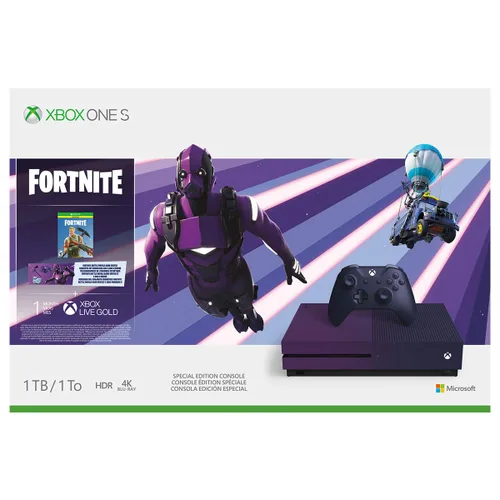 Vista 2 de Xbox One S 1TB Console - Fortnite Battle Royale Special Edition Bundle (Discontinued)