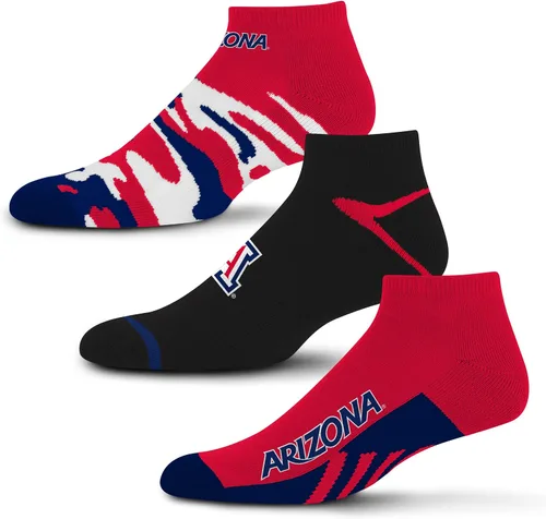 Vista 36 de For Bare Feet Paquete de 3 calcetines tobilleros unisex para adultos de la NCAA Camo Boom