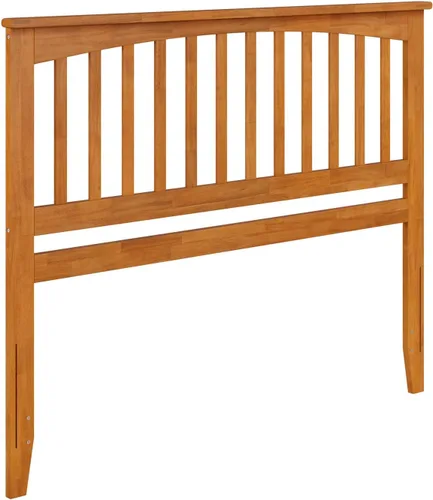 Vista 92 de AFI, Mission - Cabecero de madera maciza individual con cargador acoplable, color gris