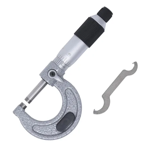 Vista 2 de Clockwise Tools MMTR-01 - Micrómetro exterior premium con punta de carburo 0-1 "Rango de medición 0.0001" Herramienta de maquinista de precisión