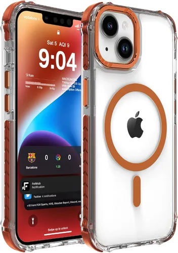 Vista 42 de DEERLAMN Funda Magnética Fuerte para iPhone Air 6.5 Pulgadas, [Compatible con Magsafe] [Protección contra caídas de grado militar] Funda protectora