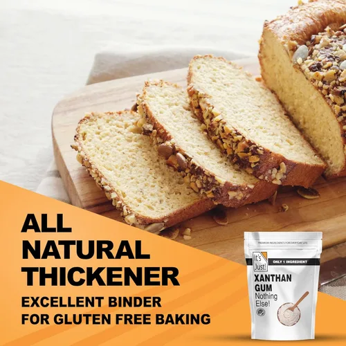 Vista 3 de It's Just - Goma xantana, 227 g, probada en lotes libres de gluten, para hornear keto, sin transgénicos, espesante para salsas, sopas, aderezos