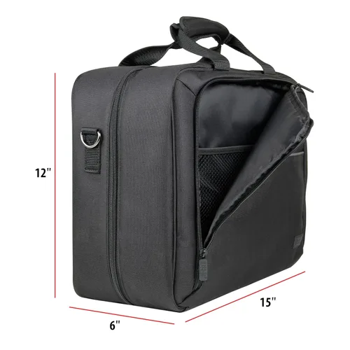 Vista 8 de Bolsa de viaje grande para estilista de USA Gear - Estuche para salón de cabello - Interior personalizable con divisores ajustables - Se adapta a
