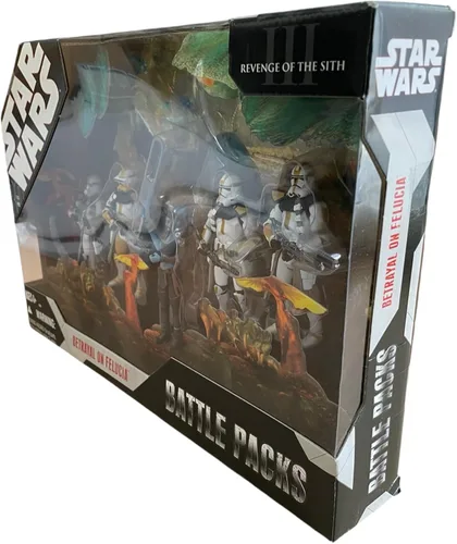 Vista 2 de Star Wars 2007 Exclusivo 30 Aniversario Traición en Felucia 5 Figuras Battlepack
