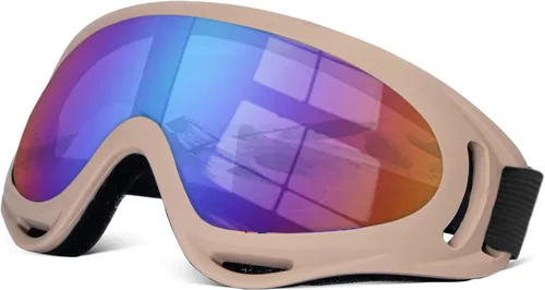 Vista 11 de Gafas de motocross ATV con resistencia al impacto, diadema ajustable para esquí, nieve y motocross