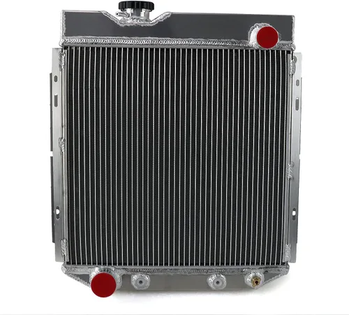 Vista 9 de CU251 Radiador de aluminio de 4 filas para Ford Falcon Mustang Comet Ranchero 1960-1966, para Mercury Comet 1961-1965, para Mustang V8 1965-1966