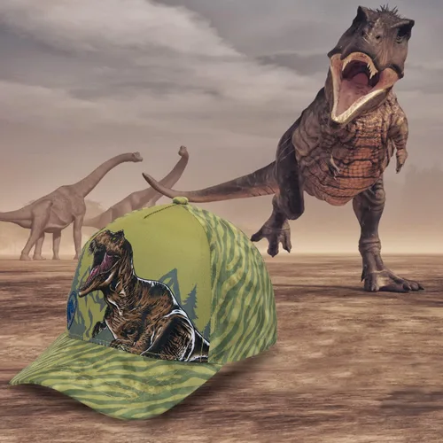 Vista 4 de Jurassic World - Gorra de béisbol para niños de 3 a 9 años, ajustable Jurassic World, Mundo Jurrasic
